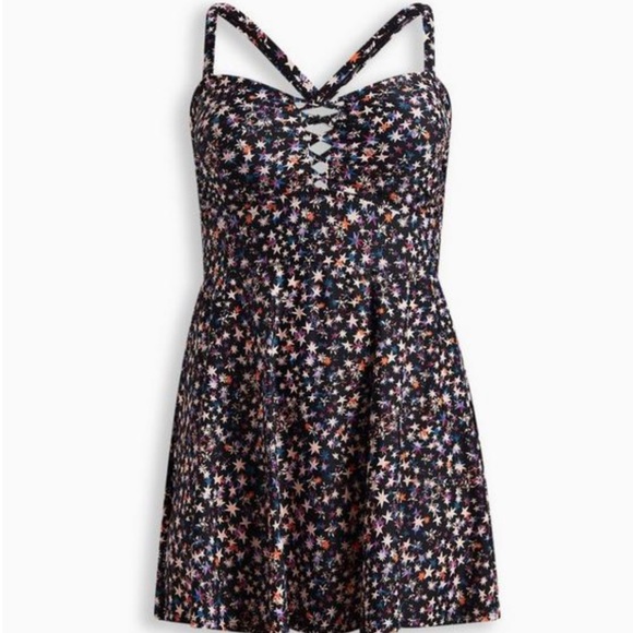 Torrid Lattice Swimdress - Picture 1 of 6